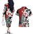 New Zealand Silver Fern Christmas Tree Couples Matching Off The Shoulder Long Sleeve Dress and Hawaiian Shirt Meri Kirihimete - Polynesian Pride