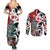 New Zealand Silver Fern Christmas Tree Couples Matching Summer Maxi Dress and Long Sleeve Button Shirt Meri Kirihimete - Polynesian Pride