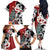 New Zealand Silver Fern Christmas Tree Family Matching Off The Shoulder Long Sleeve Dress and Hawaiian Shirt Meri Kirihimete - Polynesian Pride