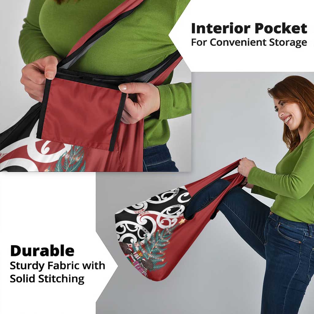 New Zealand Silver Fern Christmas Tree Grocery Bag Meri Kirihimete - Polynesian Pride