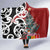 New Zealand Silver Fern Christmas Tree Hooded Blanket Meri Kirihimete - Polynesian Pride