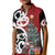 New Zealand Silver Fern Christmas Tree Kid Polo Shirt Meri Kirihimete - Polynesian Pride