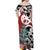 New Zealand Silver Fern Christmas Tree Off Shoulder Maxi Dress Meri Kirihimete - Polynesian Pride
