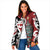 New Zealand Silver Fern Christmas Tree Padded Jacket Meri Kirihimete - Polynesian Pride