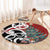 New Zealand Silver Fern Christmas Tree Round Carpet Meri Kirihimete - Polynesian Pride