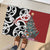 New Zealand Silver Fern Christmas Tree Rubber Doormat Meri Kirihimete - Polynesian Pride
