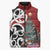 New Zealand Silver Fern Christmas Tree Sleeveless Puffer Jacket Meri Kirihimete - Polynesian Pride