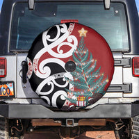 New Zealand Silver Fern Christmas Tree Spare Tire Cover Meri Kirihimete - Polynesian Pride