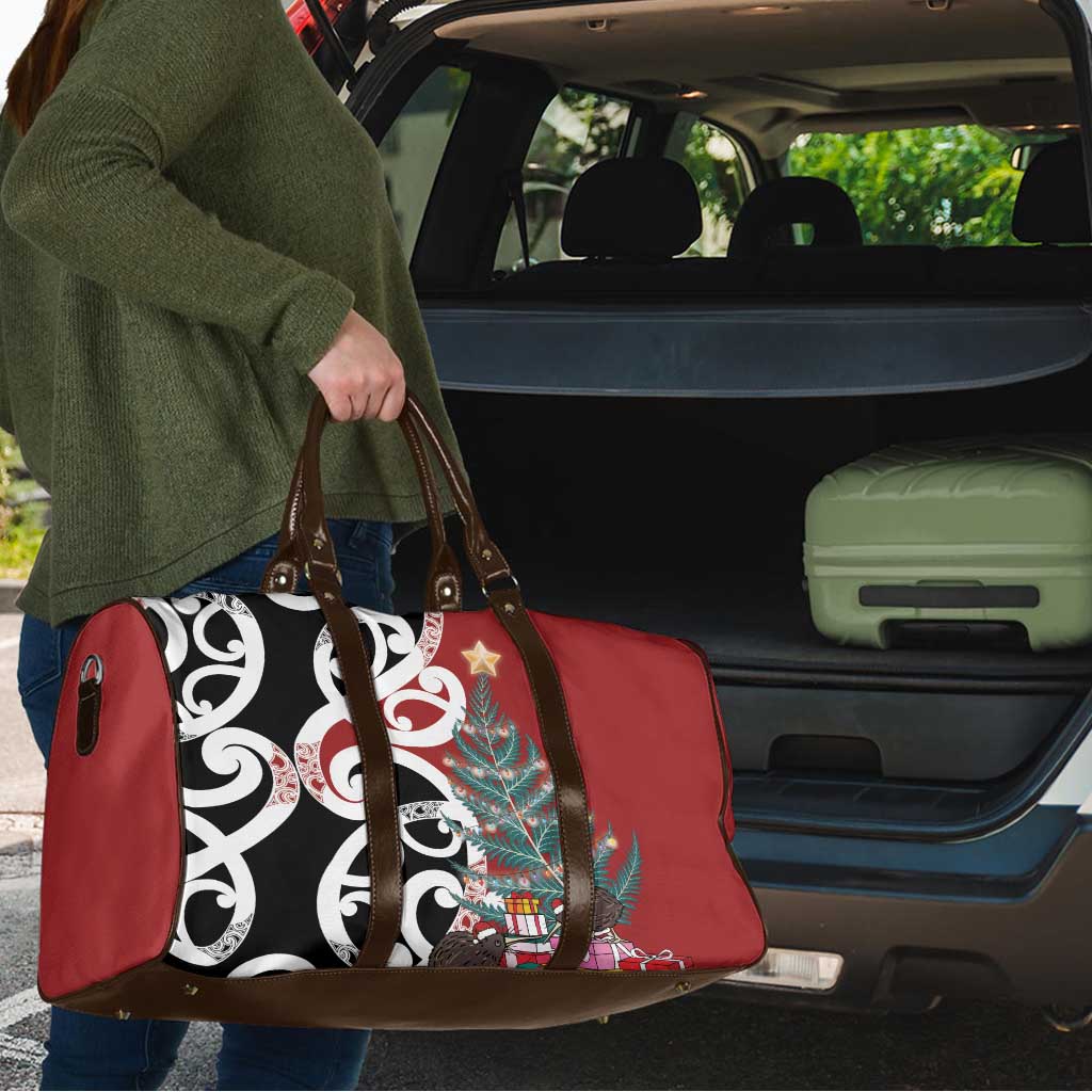 New Zealand Silver Fern Christmas Tree Travel Bag Meri Kirihimete - Polynesian Pride