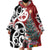 New Zealand Silver Fern Christmas Tree Wearable Blanket Hoodie Meri Kirihimete - Polynesian Pride