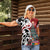 New Zealand Silver Fern Christmas Tree Women Polo Shirt Meri Kirihimete - Polynesian Pride
