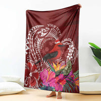 Personalized Samoa Meri Krisimasi Blanket Segasegamau'u Mix Siapo LT7 - Polynesian Pride