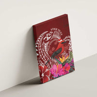 Personalized Samoa Meri Krisimasi Canvas Wall Art Segasegamau'u Mix Siapo LT7 - Polynesian Pride