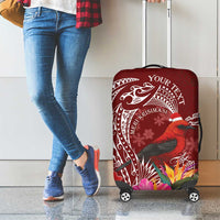 Personalized Samoa Meri Krisimasi Luggage Cover Segasegamau'u Mix Siapo