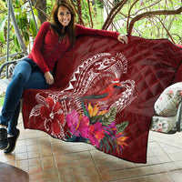 Personalized Samoa Meri Krisimasi Quilt Segasegamau'u Mix Siapo LT7 - Polynesian Pride