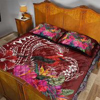 Personalized Samoa Meri Krisimasi Quilt Bed Set Segasegamau'u Mix Siapo LT7 - Polynesian Pride