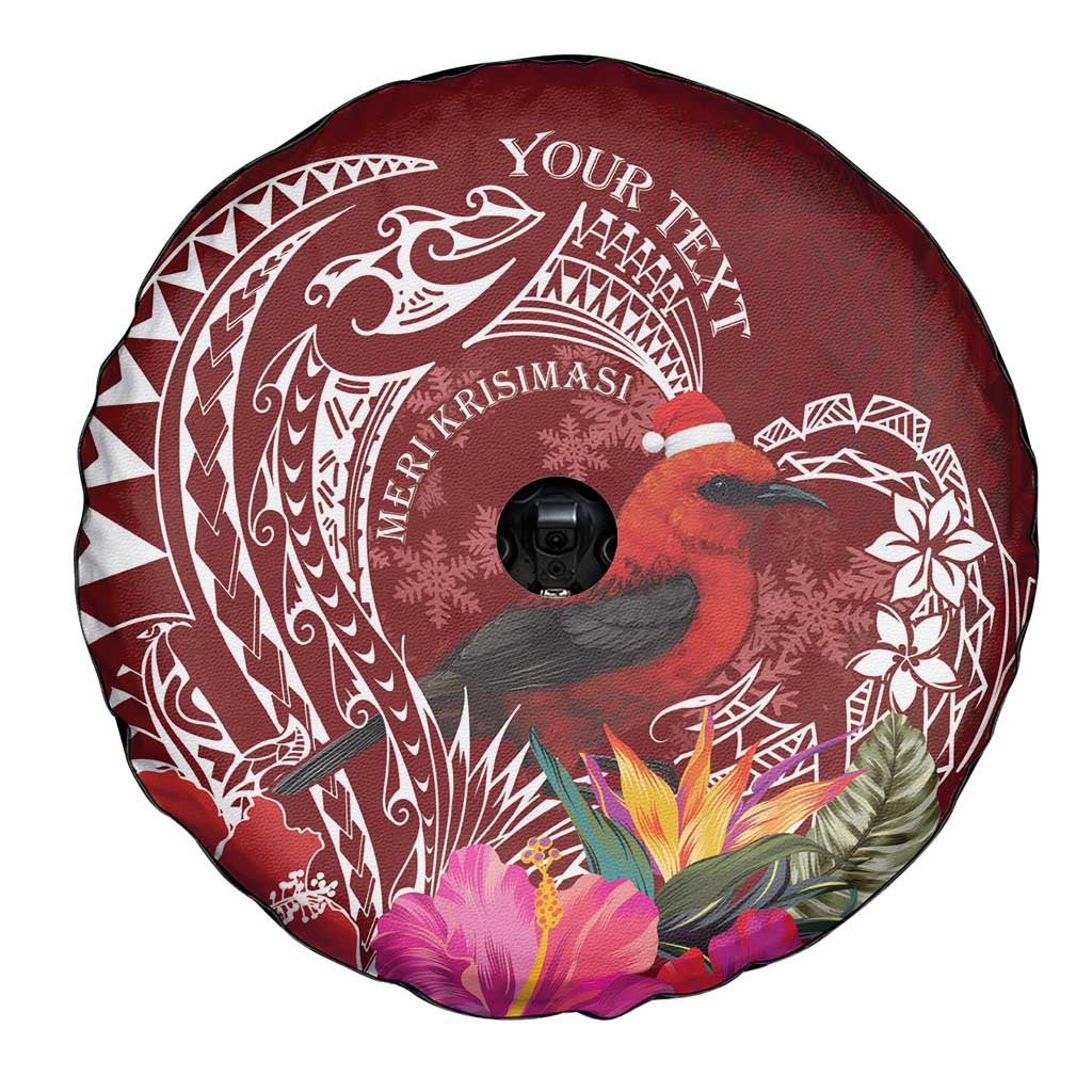 Personalized Samoa Meri Krisimasi Spare Tire Cover Segasegamau'u Mix Siapo