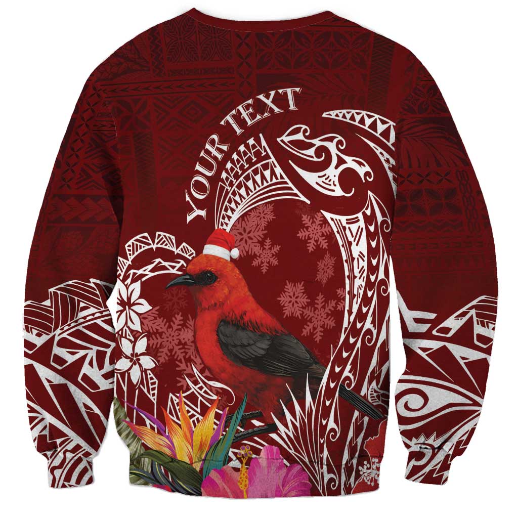 Personalized Samoa Meri Krisimasi Sweatshirt Segasegamau'u Mix Siapo LT7 - Polynesian Pride