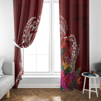 Personalized Samoa Meri Krisimasi Window Curtain Segasegamau'u Mix Siapo LT7 - Polynesian Pride