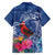 Personalized Samoa Christmas Family Matching Tank Maxi Dress and Hawaiian Shirt Cardinal Honeyeater Mix Siapo