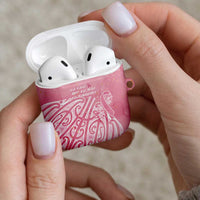 Breast Cancer Awareness Maori AirPods Case Kia Kaha Kia Maia Kia Manawanui - Polynesian Pride
