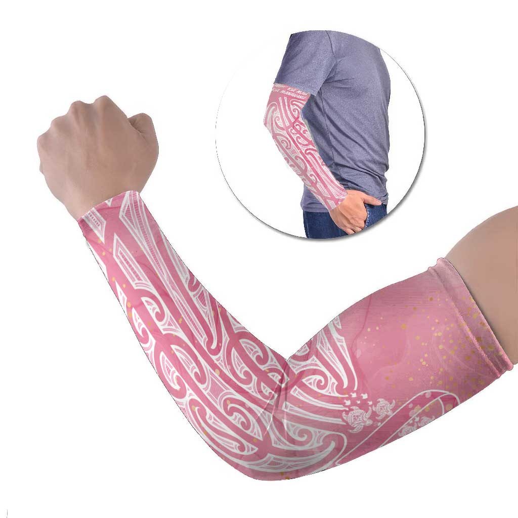 Breast Cancer Awareness Maori Arm Sleeves Kia Kaha Kia Maia Kia Manawanui - Polynesian Pride