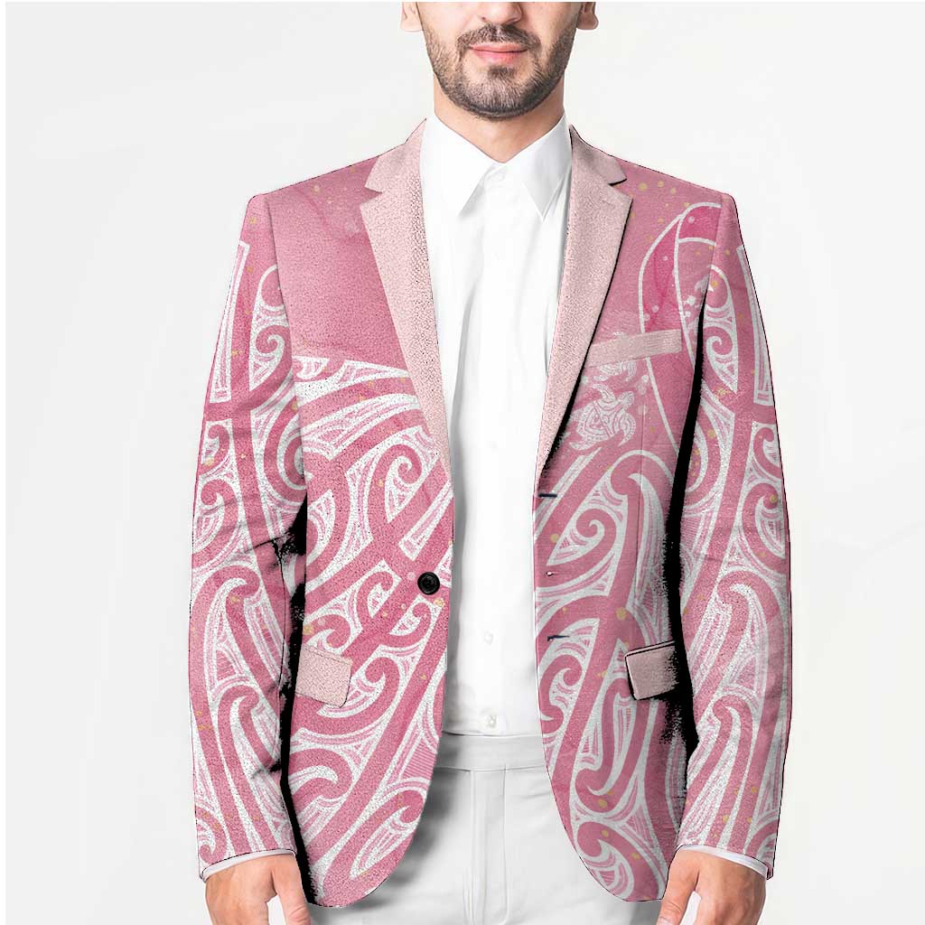 Breast Cancer Awareness Maori Blazer Kia Kaha Kia Maia Kia Manawanui - Polynesian Pride