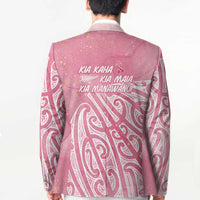 Breast Cancer Awareness Maori Blazer Kia Kaha Kia Maia Kia Manawanui - Polynesian Pride