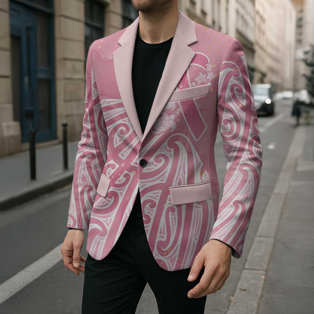 Breast Cancer Awareness Maori Blazer Kia Kaha Kia Maia Kia Manawanui - Polynesian Pride