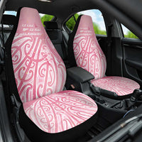 Breast Cancer Awareness Maori Car Seat Cover Kia Kaha Kia Maia Kia Manawanui - Polynesian Pride