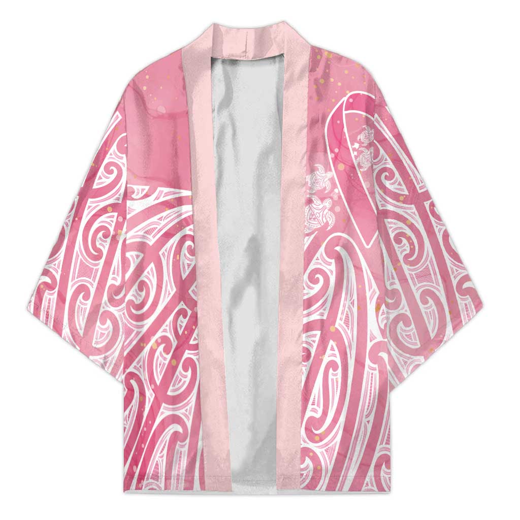 Breast Cancer Awareness Maori Kimono Kia Kaha Kia Maia Kia Manawanui - Polynesian Pride