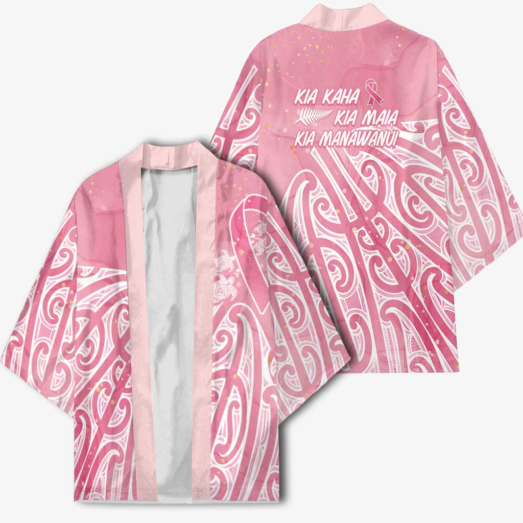 Breast Cancer Awareness Maori Kimono Kia Kaha Kia Maia Kia Manawanui - Polynesian Pride