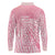 Breast Cancer Awareness Maori Long Sleeve Polo Shirt Kia Kaha Kia Maia Kia Manawanui - Polynesian Pride