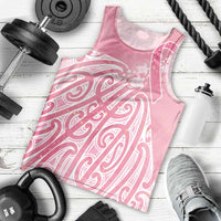 Breast Cancer Awareness Maori Men Tank Top Kia Kaha Kia Maia Kia Manawanui - Polynesian Pride