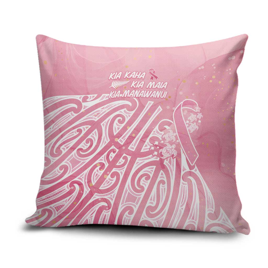 Breast Cancer Awareness Maori Pillow Cover Kia Kaha Kia Maia Kia Manawanui - Polynesian Pride