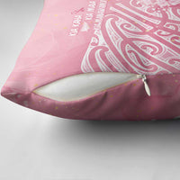 Breast Cancer Awareness Maori Pillow Cover Kia Kaha Kia Maia Kia Manawanui - Polynesian Pride