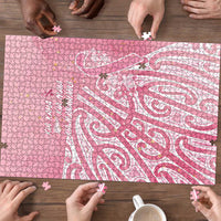 Breast Cancer Awareness Maori Puzzle Kia Kaha Kia Maia Kia Manawanui - Polynesian Pride