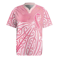 Breast Cancer Awareness Maori Rugby Jersey Kia Kaha Kia Maia Kia Manawanui - Polynesian Pride