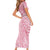 Breast Cancer Awareness Maori Short Sleeve Bodycon Dress Kia Kaha Kia Maia Kia Manawanui - Polynesian Pride