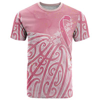 Breast Cancer Awareness Maori T Shirt Kia Kaha Kia Maia Kia Manawanui - Polynesian Pride