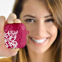 Breast Cancer Awareness Maori AirPods Case Koru Kowhaiwhai - Polynesian Pride