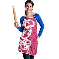 Breast Cancer Awareness Maori Apron Koru Kowhaiwhai - Polynesian Pride