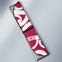 Breast Cancer Awareness Maori Auto Sun Shade Koru Kowhaiwhai - Polynesian Pride