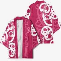 Breast Cancer Awareness Maori Kimono Koru Kowhaiwhai - Polynesian Pride
