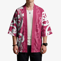 Breast Cancer Awareness Maori Kimono Koru Kowhaiwhai - Polynesian Pride