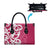 Breast Cancer Awareness Maori Leather Bag Koru Kowhaiwhai - Polynesian Pride