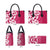 Breast Cancer Awareness Maori Leather Bag Koru Kowhaiwhai - Polynesian Pride