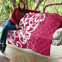 Breast Cancer Awareness Maori Quilt Koru Kowhaiwhai - Polynesian Pride