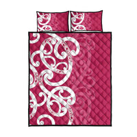 Breast Cancer Awareness Maori Quilt Bed Set Koru Kowhaiwhai - Polynesian Pride