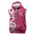 Breast Cancer Awareness Maori Sleeveless Zip Hoodie Koru Kowhaiwhai - Polynesian Pride